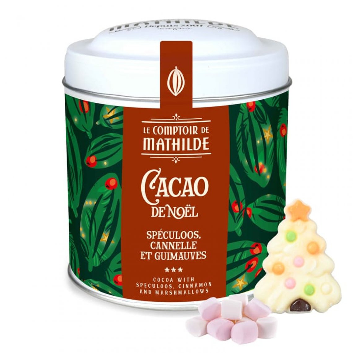 Cacao de Noël Saveur Speculoos Cannelle et Guimauves - 170g