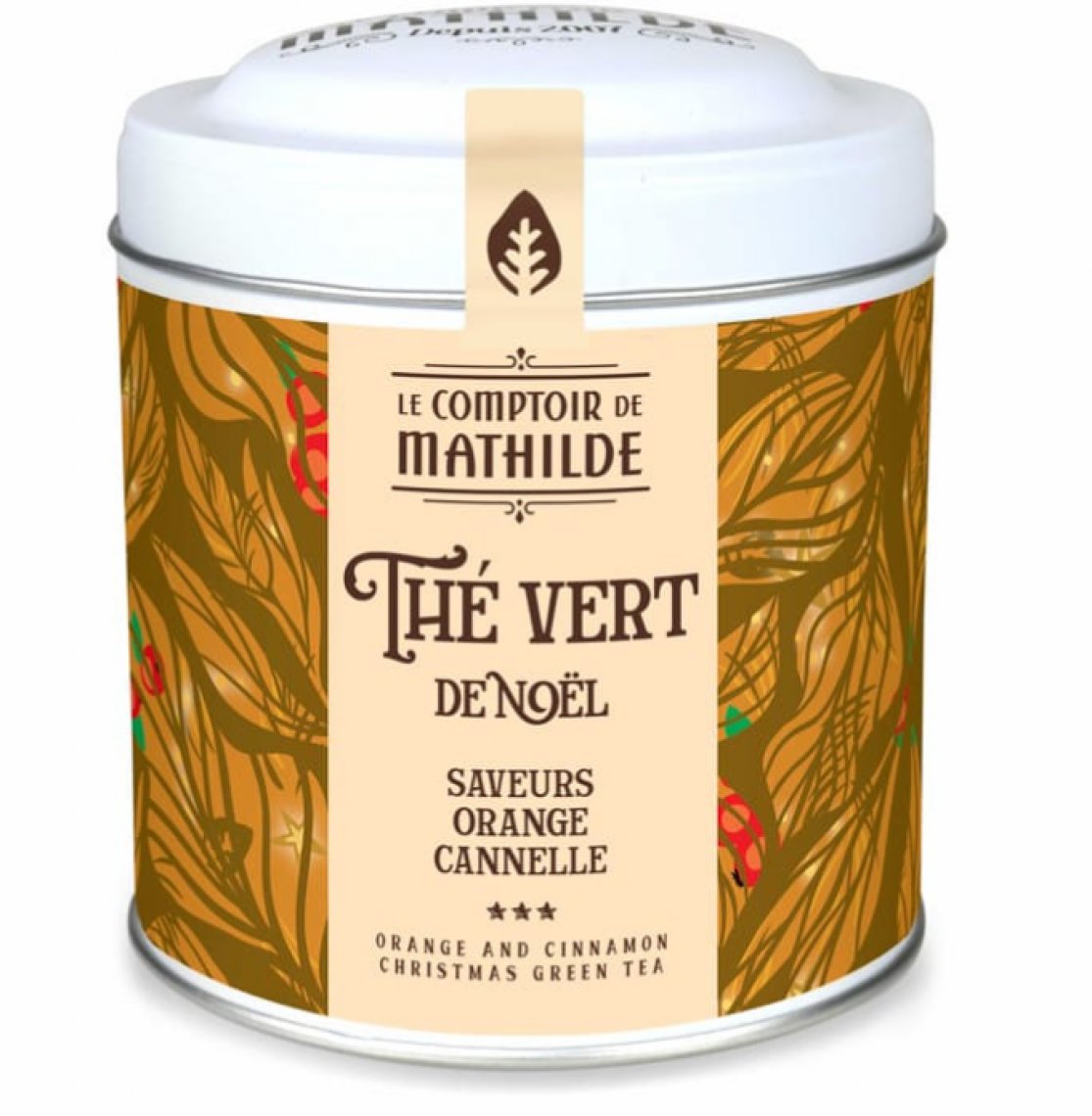 Thé Vert de Noël Orange Cannelle - 100g