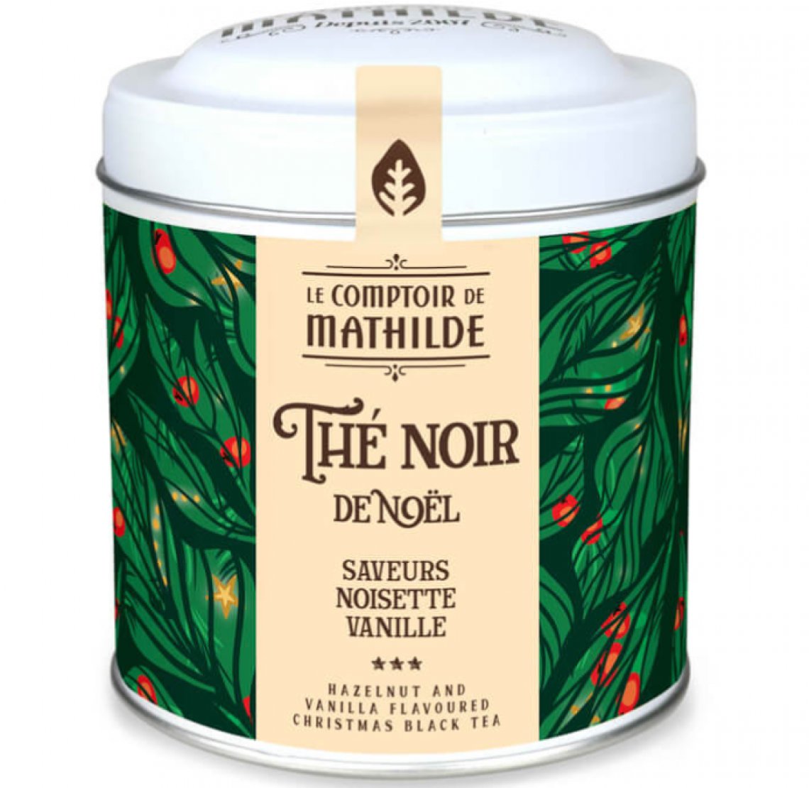 Thé Noir de Noël Noisette et Vanille - 100g