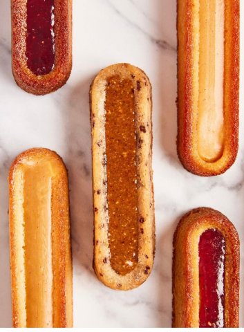 Financier tigr&eacute; au pralin&eacute; noisettes